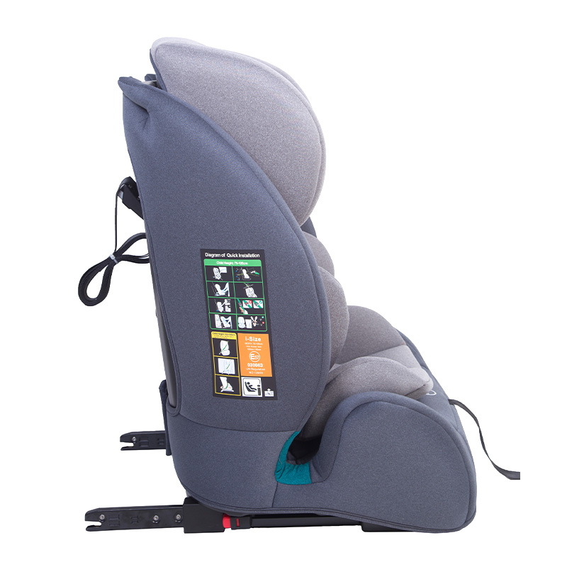 OG302A Enkel installation Premiumkvalitet 76-150 cm Barnbilssäte med ISOFIX och TOP TETHER