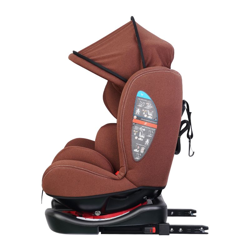 ZK701A Barnsäkerhetssäte ISOFIX 360 graders grupp 0123 ECE R4404 för 0-36 kg 0-12 år
