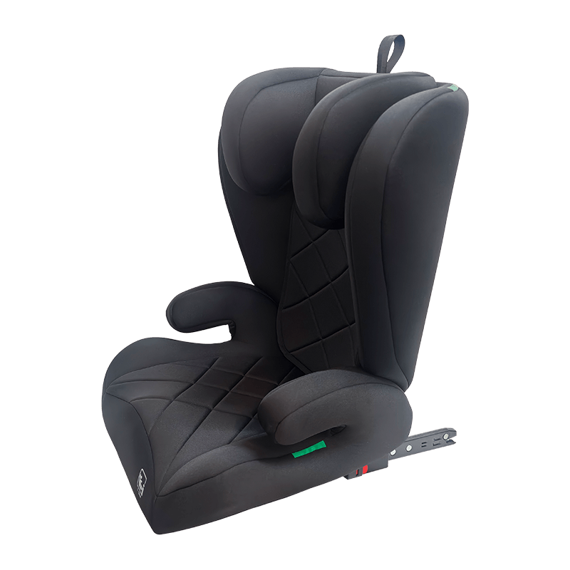 OG303B med isofix bilstol, grupp 2 3 bilstol, booster vikbar, svart med prägling