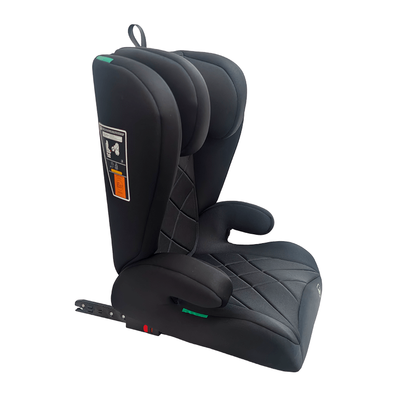 OG303B med isofix bilstol, grupp 2 3 bilstol, booster vikbar, svart med prägling